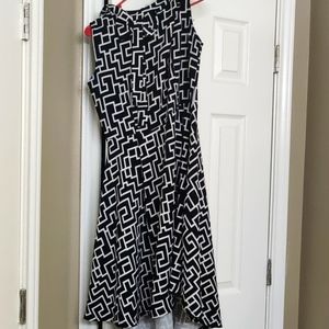 Black and white dress